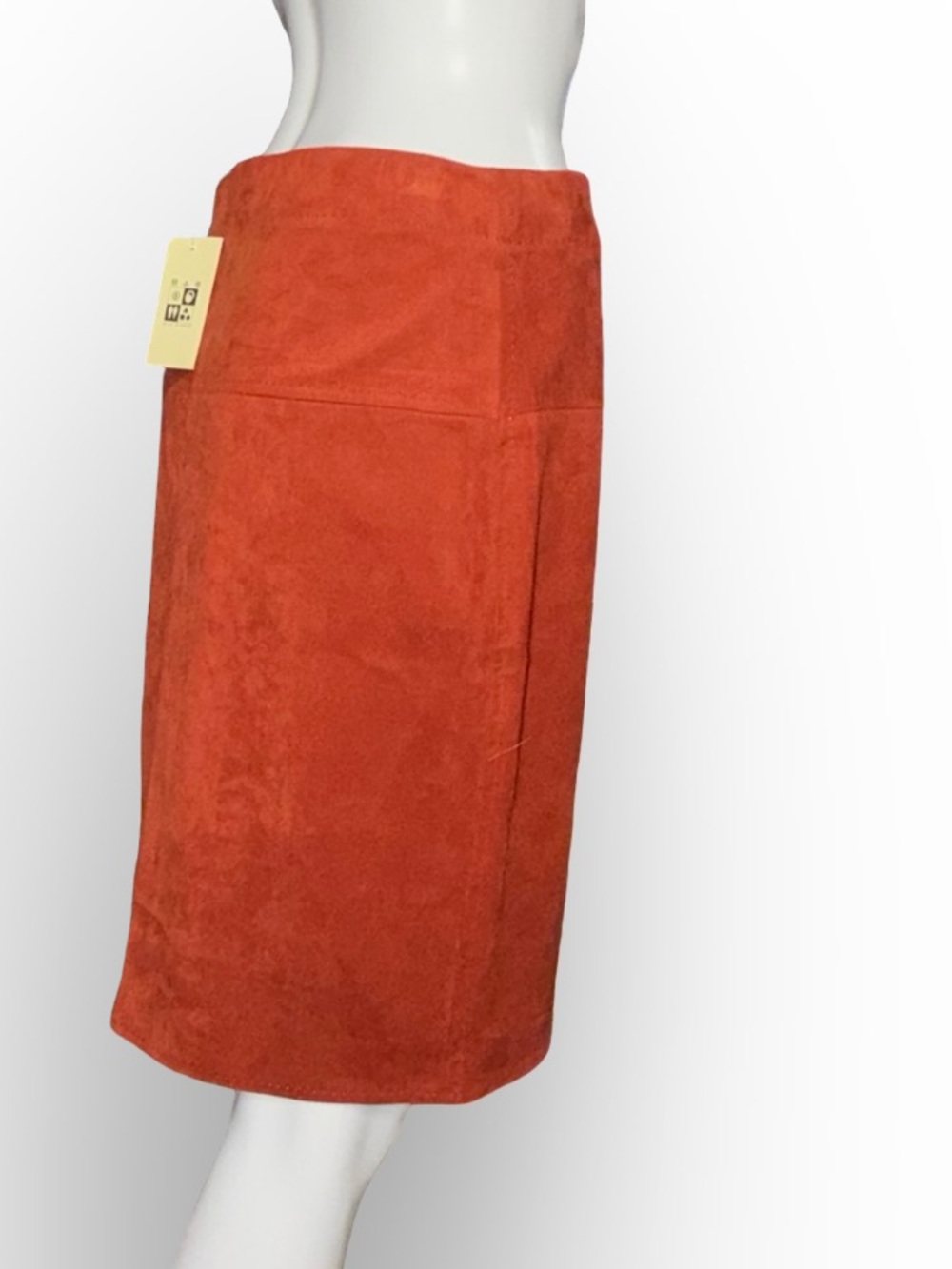 NWT Max Studio Terracotta Faux Suede A-Line Mini Skirt - Size S - Picture 8 of 11